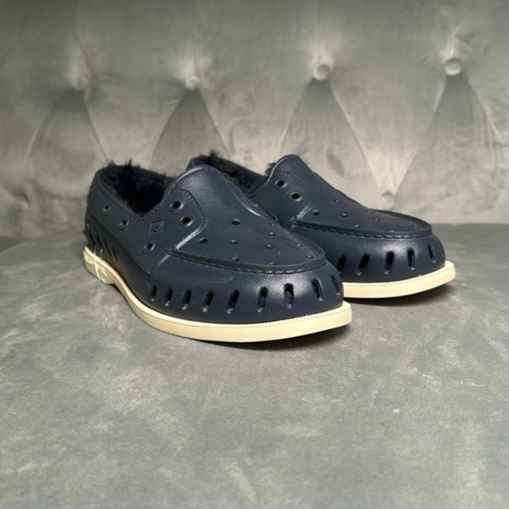 Sperry Brand New Float Boat‎ Pink Fuzzy Lining Top Slider Slip On Loafer Shoe